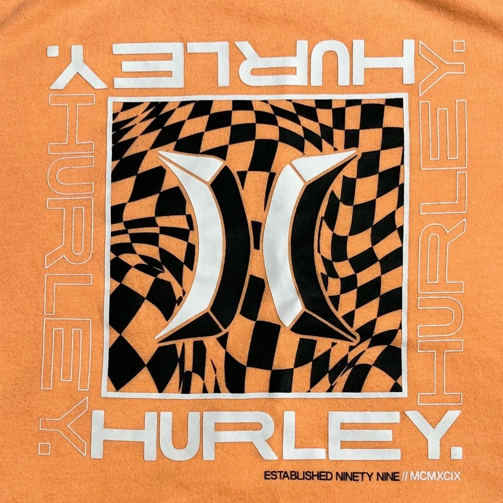 Hurley Coral Short Sleeve T-Shirt & Gray Shorts Outfit Boys size 5